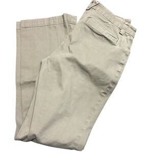 Duluth womens green/khaki workday warrior chino trouser moss pants 6 x 33